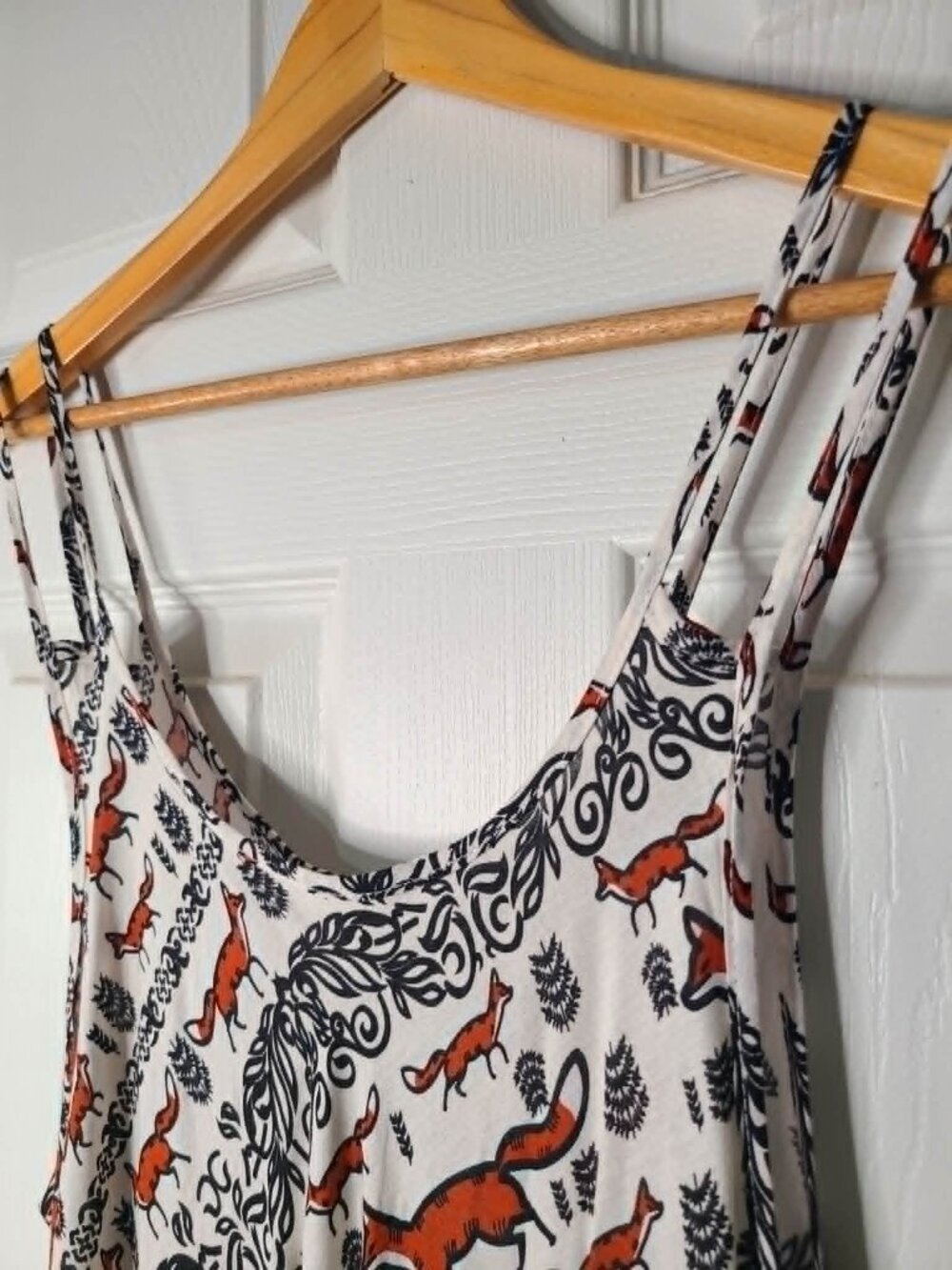 Handmade fox print dress - Picture 2 of 5